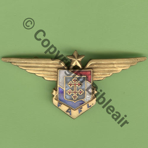 FAFL Grave FAFL.  Gd Modele 64x30mm SM Eping bascule plate simple ne deborde pas Dos lisse irreg No0127 Src.Y.GENTY 93Eur06.11 